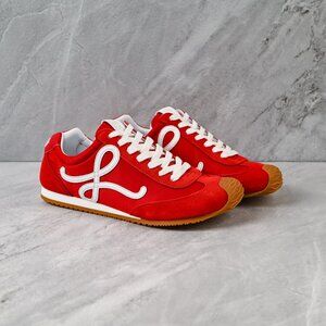 Red Lace Women’s Sneakers
